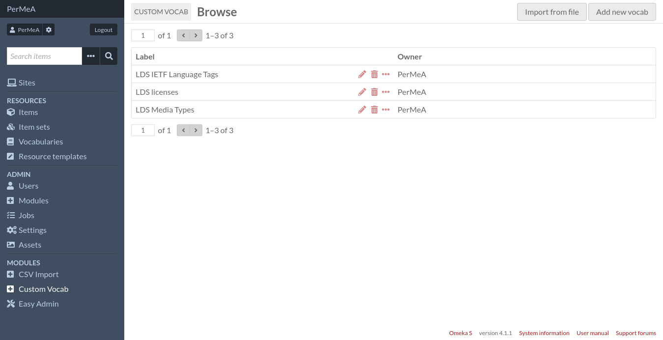 Custom Vocab generati automaticamente